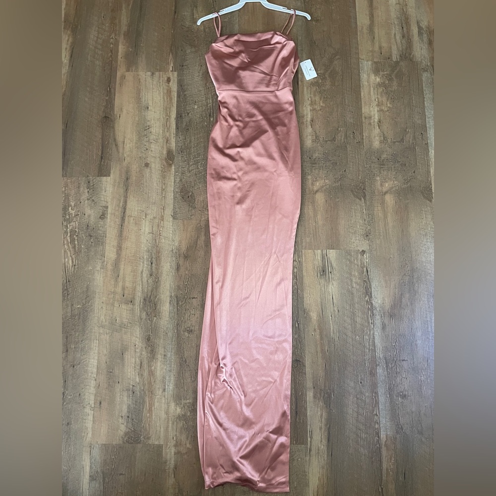 Windsor rose gold formal dress.